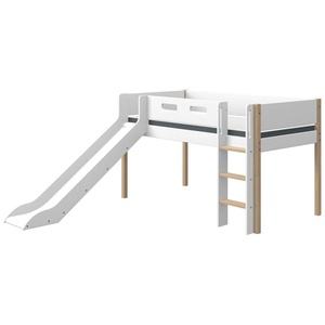 Barrière de sécurité 1/2 200cm NOR Flexa chêne-blanc