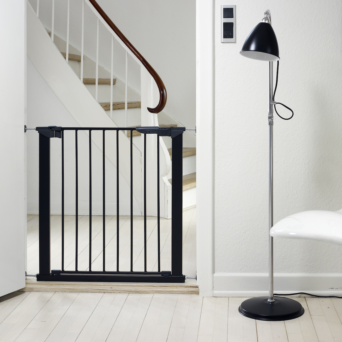 Barrière de sécurité ASTA Babydan (Sans Rallonges) Noir