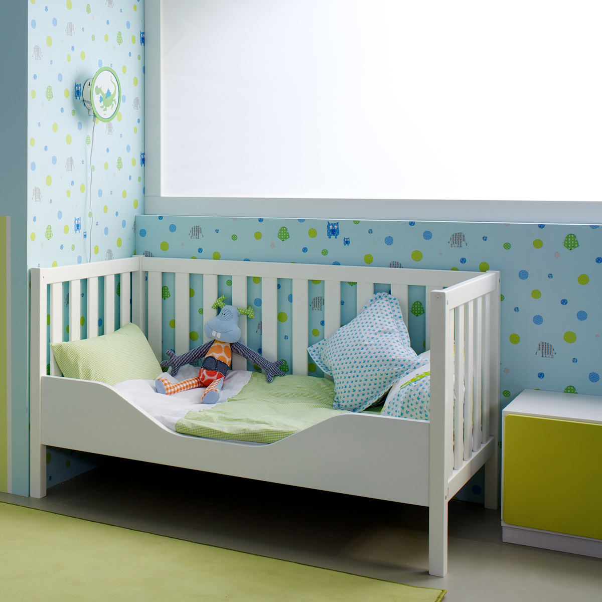 Barrière de sécurité lit bébé DESTYLE de Breuyn hêtre blanc