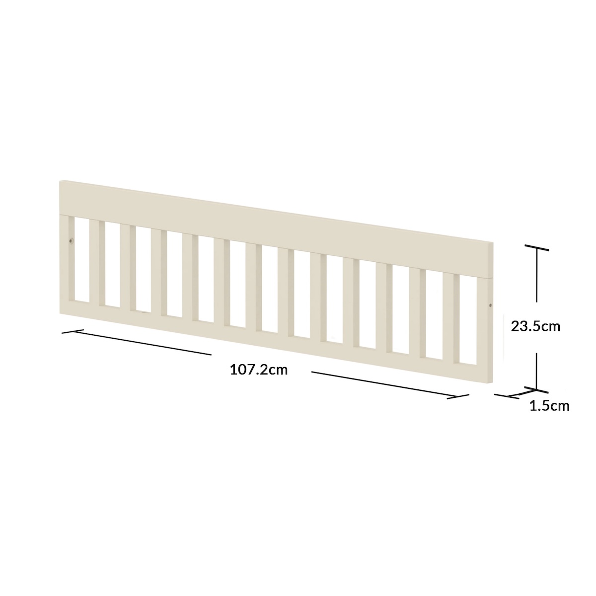 Barrière de sécurité pour lit bébé NOVA Flexa cream white