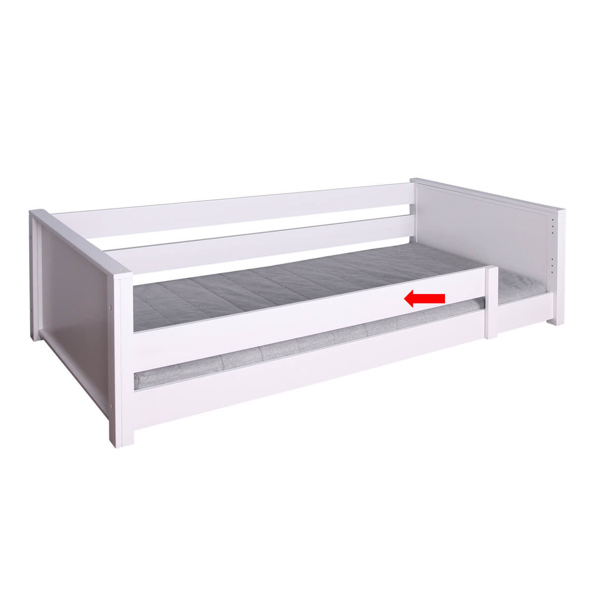 Barrière sécurité 3/4 KASVA hêtre laqué blanc