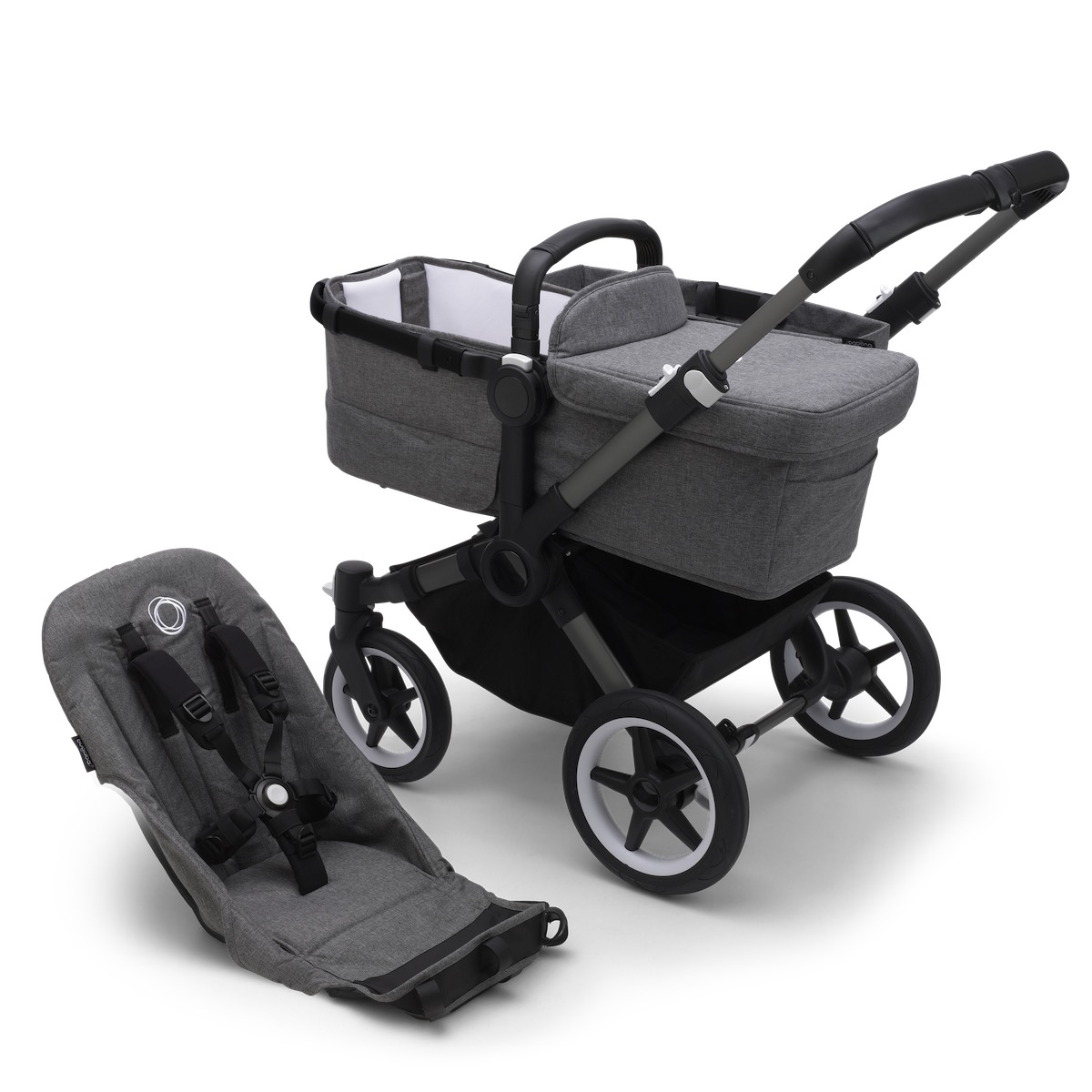 Base de poussette bugaboo DONKEY 5 Graphite-gris mélange