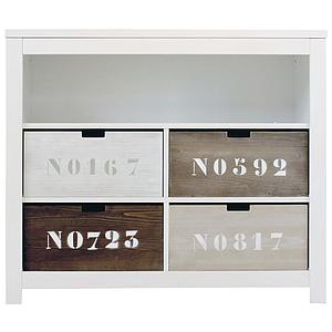 BASIC WOOD by Bopita Tiroir Bleu Wash pour commode et armoire, chambre enfant