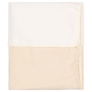 Bassinet blanket cotton fleece FARO Koeka warm white