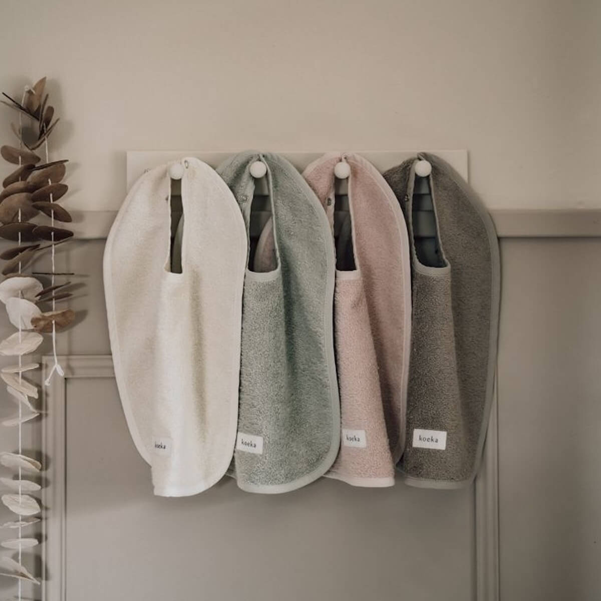 Bavoir 2-pack DIJON DAILY Koeka clay