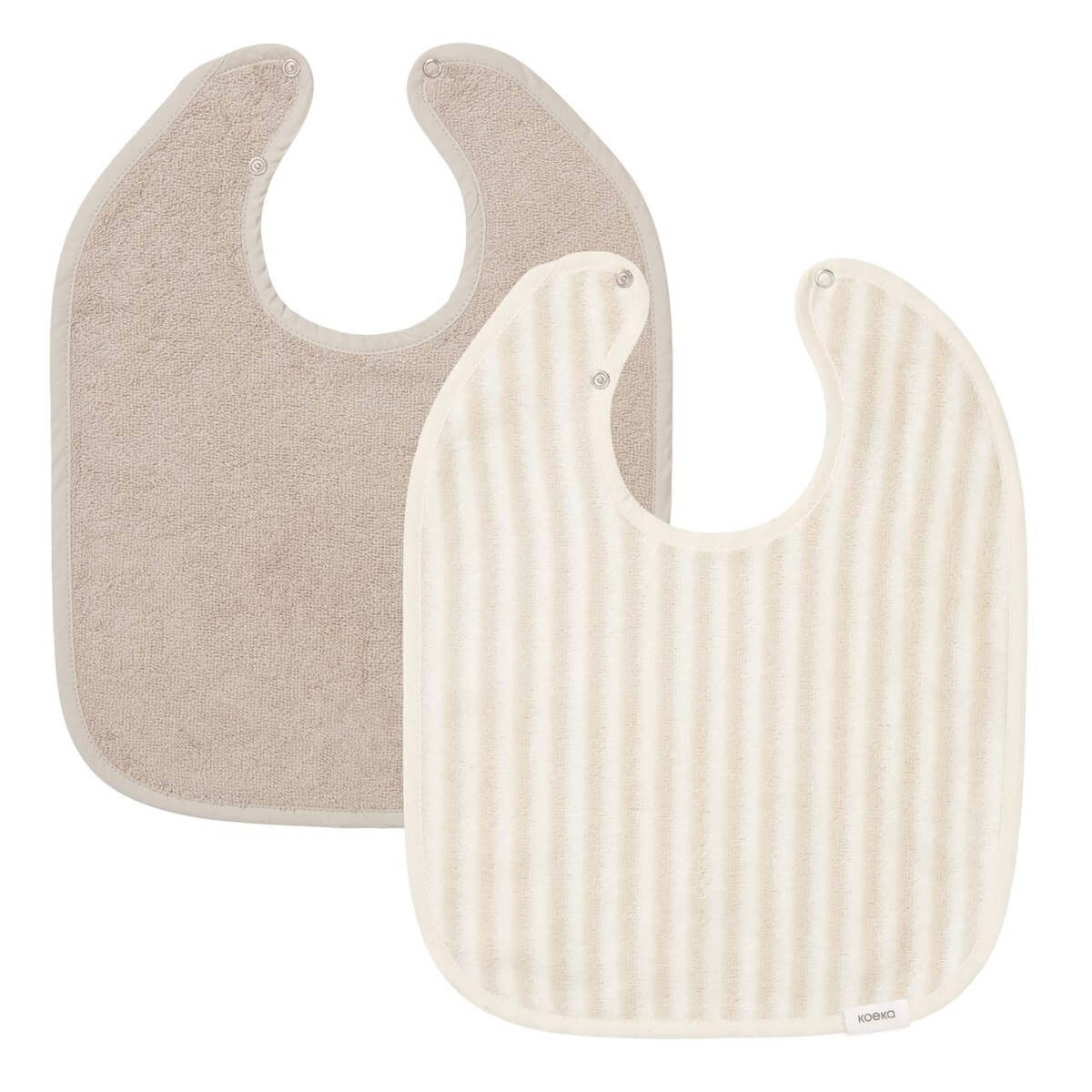 Bavoir 2-pack PLAYA Koeka sand clay