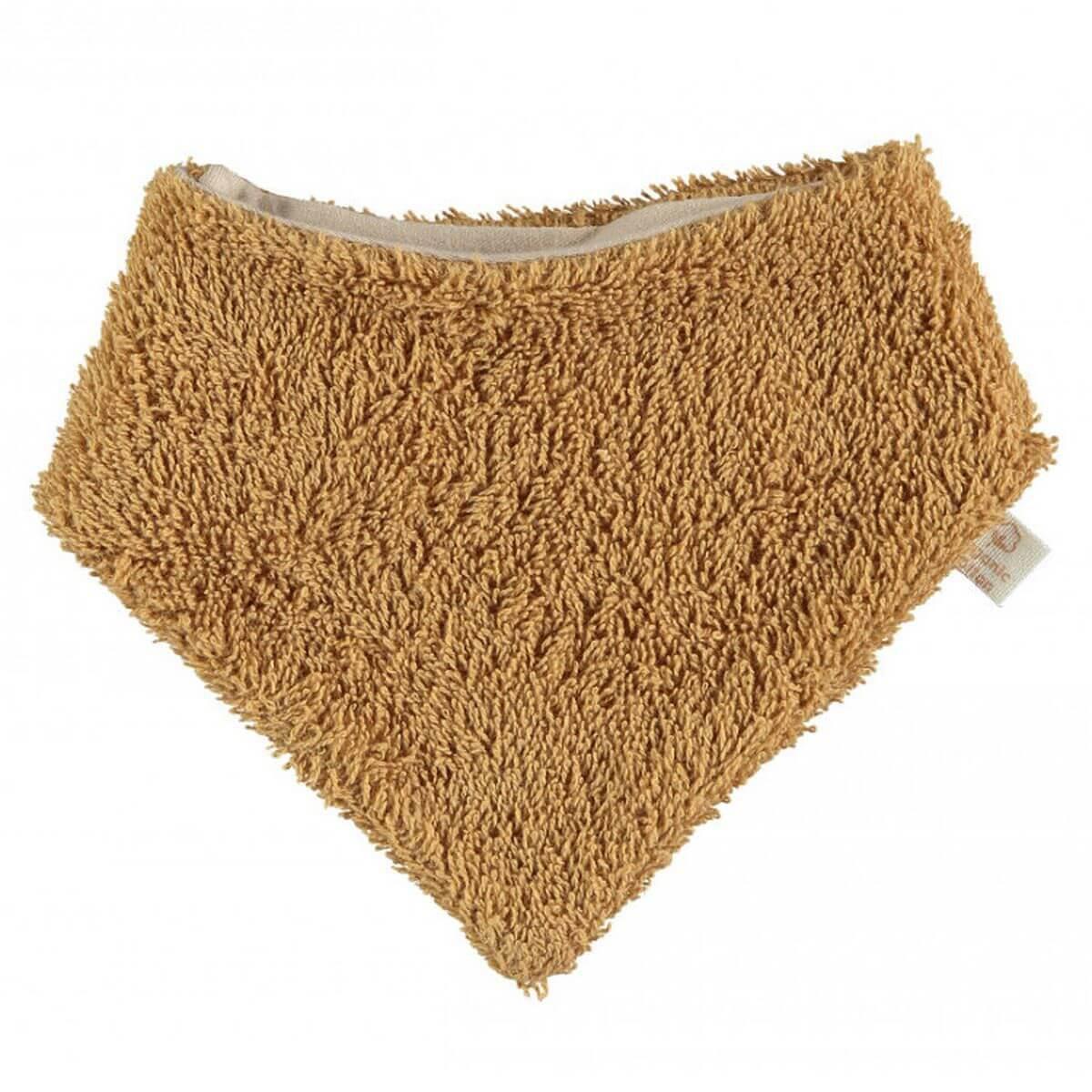 Bavoir bandana nouveau-né SO CUTE Nobodinoz caramel