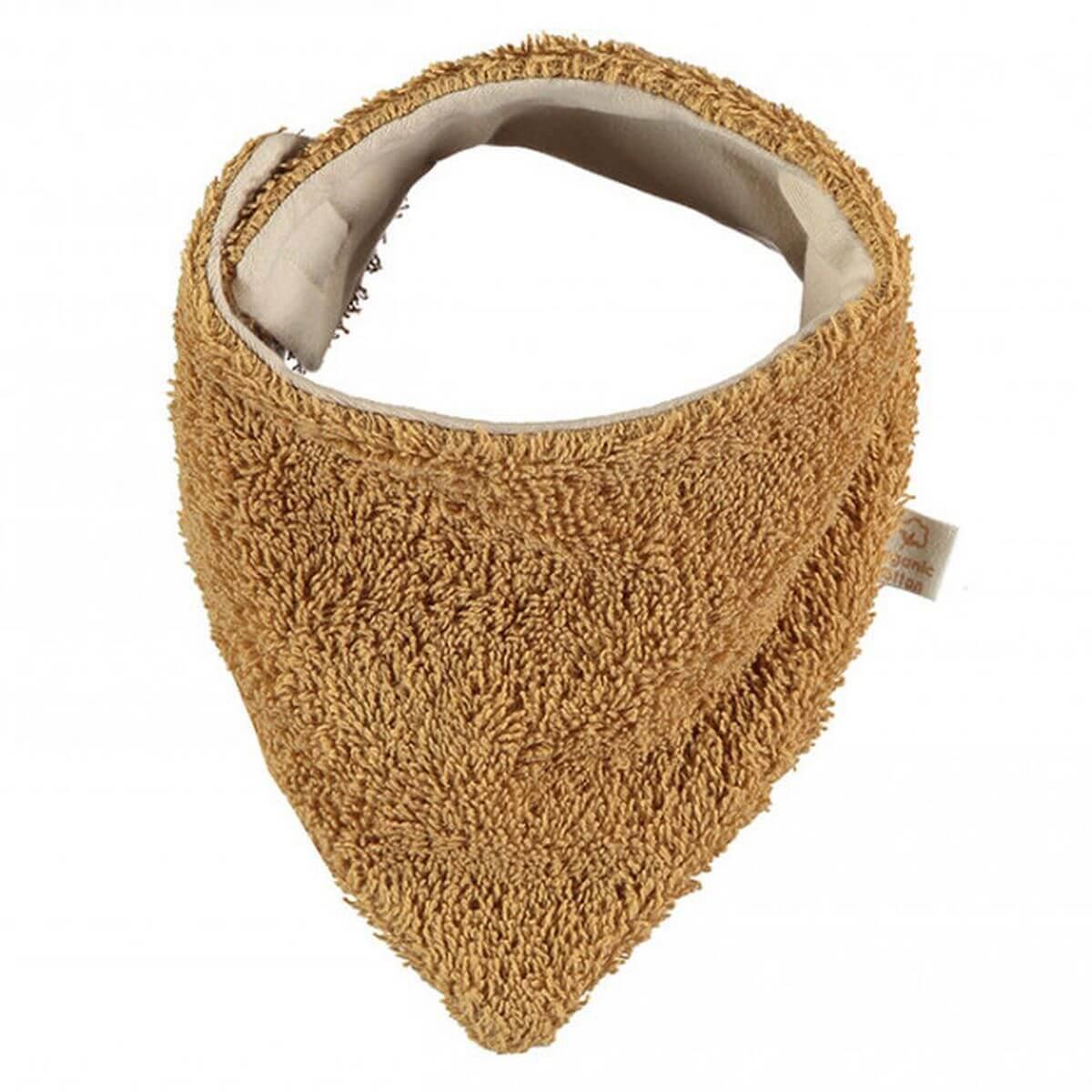 Bavoir bandana nouveau-né SO CUTE Nobodinoz caramel