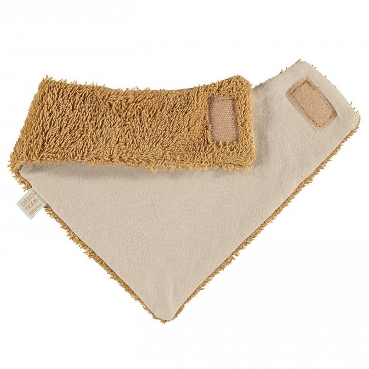 Bavoir bandana nouveau-né SO CUTE Nobodinoz caramel