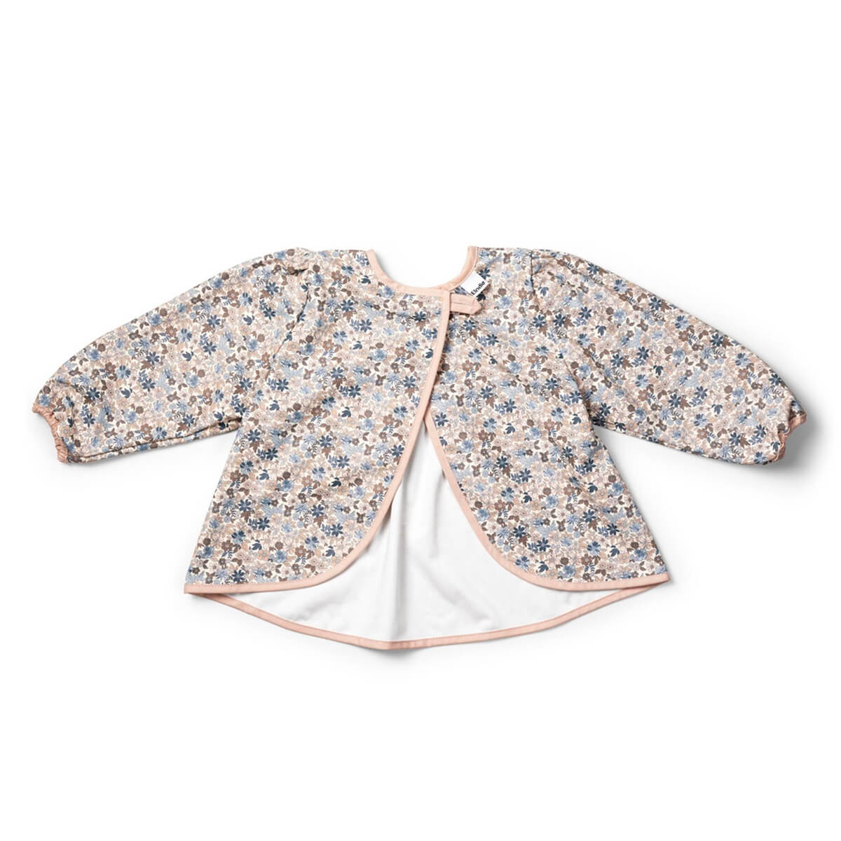 Bavoir bébé avec manches Elodie Blue Garden Light