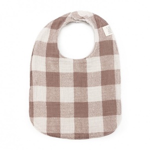 Bavoir BIG BROTHER Babyshower vichy caramel