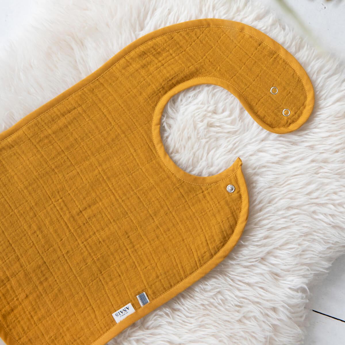 Bavoir BLISS MUSTARD Les Rêves d’Anaïs