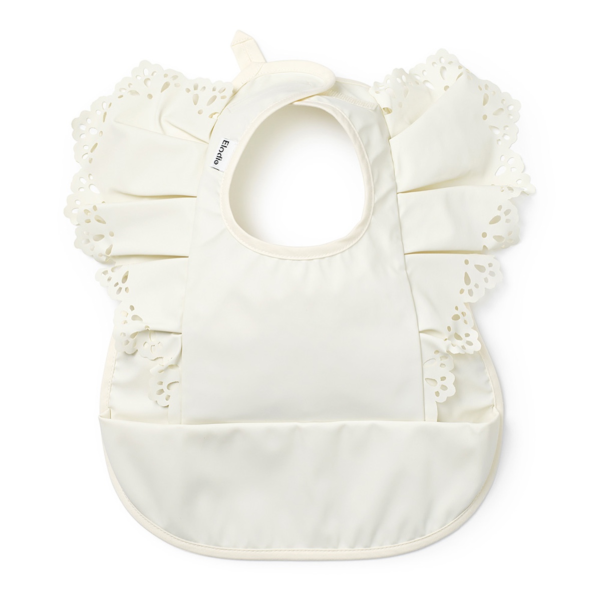 Bavoir Elodie Vanilla White