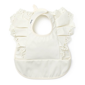 Bavoir Elodie Vanilla White