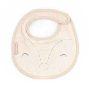 Bavoir Fox 25cm Bamboom almond