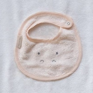 Bavoir Hippo 25cm Bamboom water peach