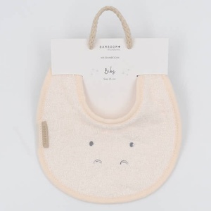 Bavoir Hippo 25cm Bamboom water peach