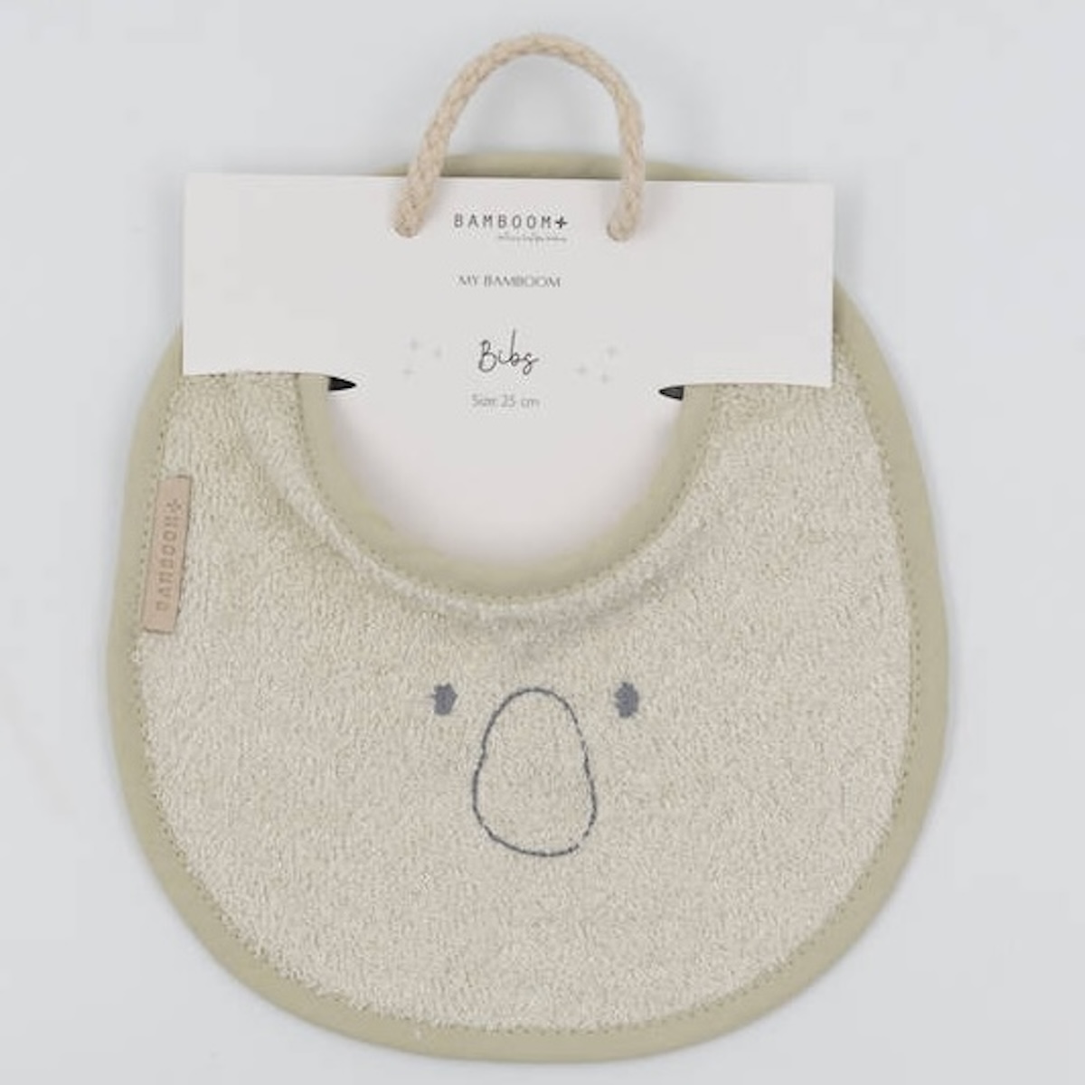 Bavoir Koala 25cm Bamboom oyser grey