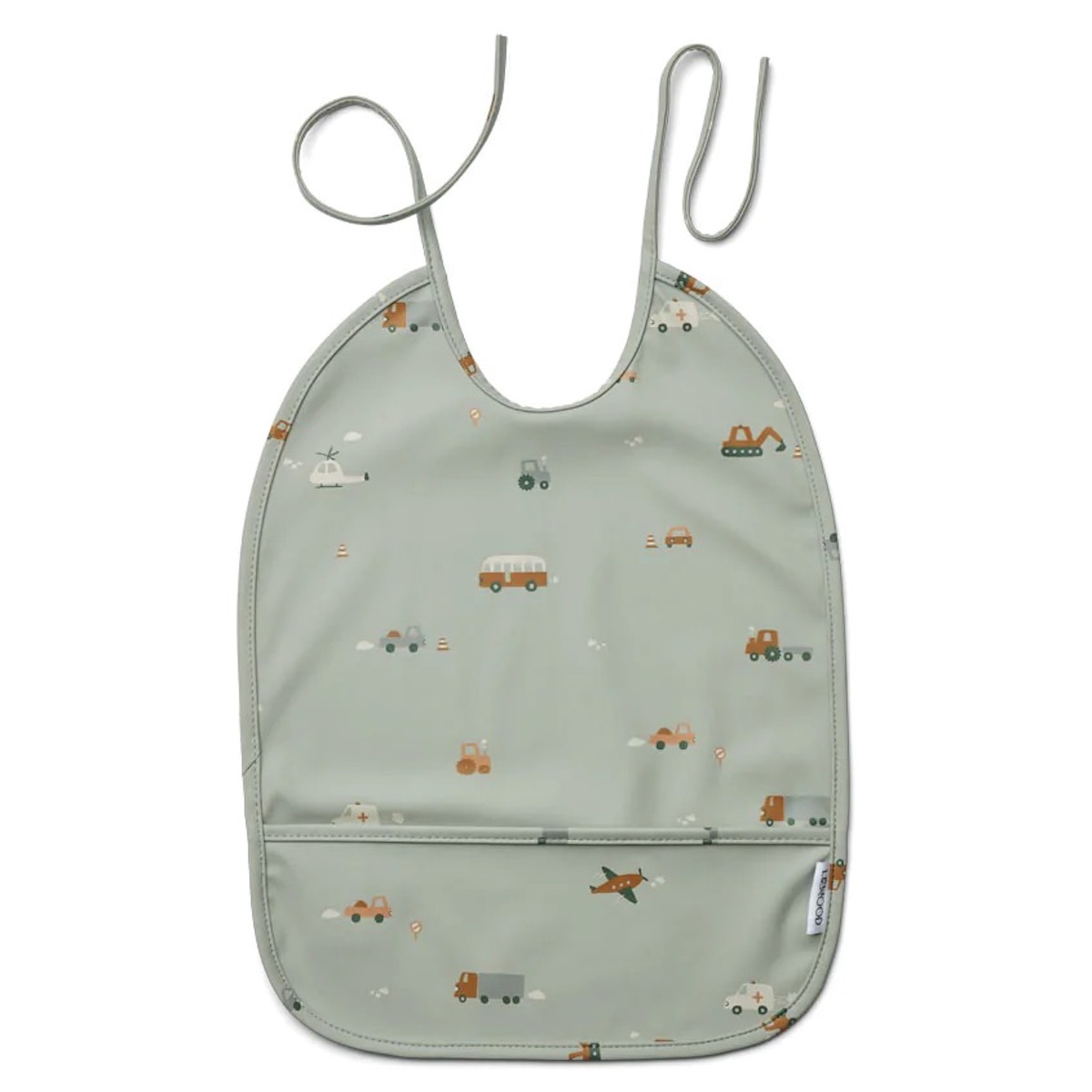 Bavoir LAI Liewood Vehicles dove blue mix