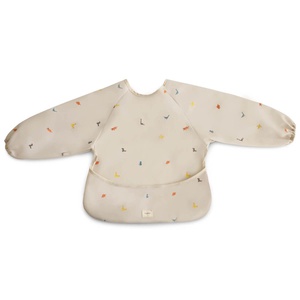 Bavoir longues manches Mushie dinos