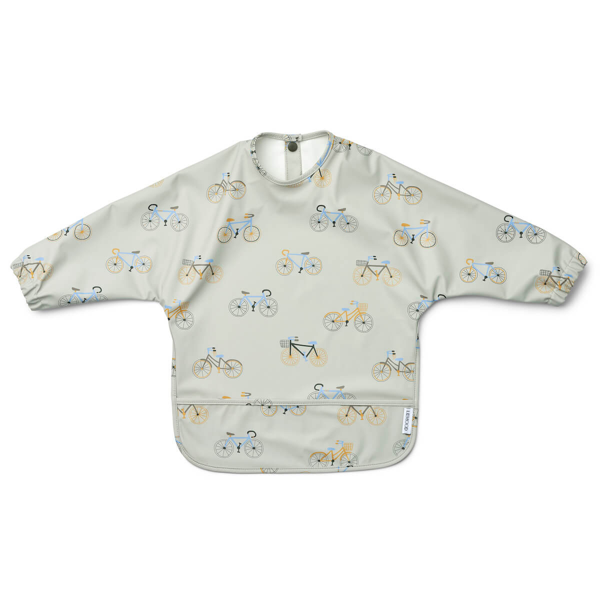 Bavoir manches longues MERLE Liewood Bicycle Cloud blue