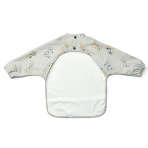 Bavoir manches longues MERLE Liewood Bicycle Cloud blue