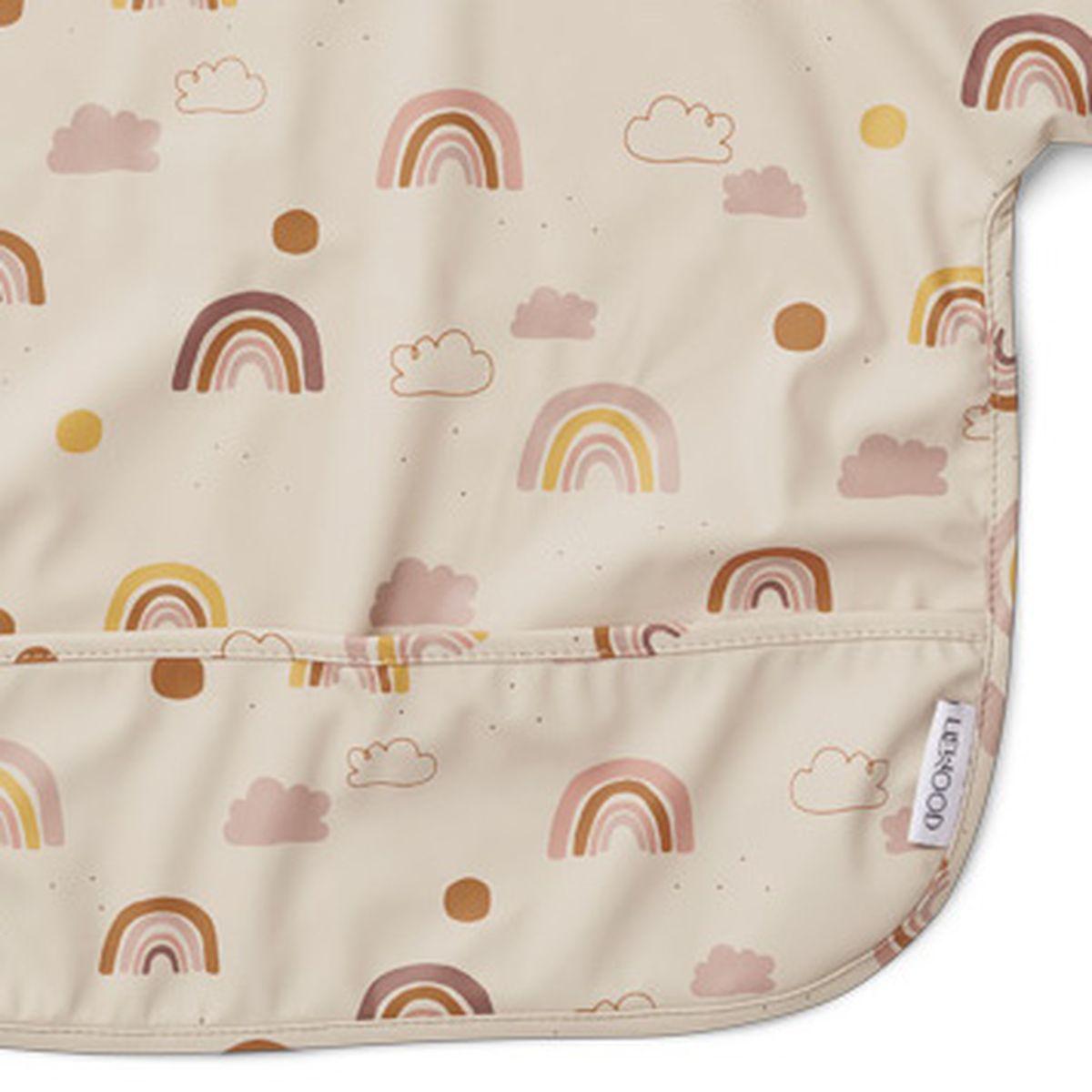 Bavoir Manches Longues Merle Liewood Rainbow Love Sandy Abitare Kids