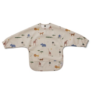 Bavoir manches longues MERLE Liewood Safari sandy mix NOOS