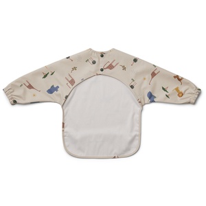 Bavoir manches longues MERLE Liewood Safari sandy mix NOOS