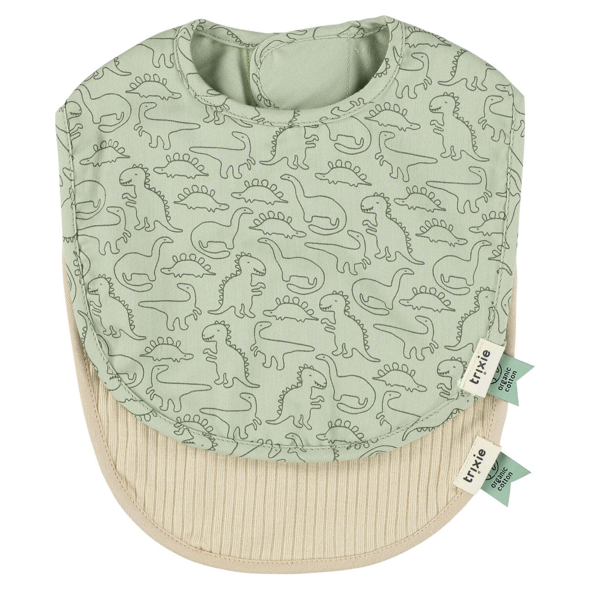 Bavoir pour nouveau-né 2pcs Mix Small Daring DINO Trixie