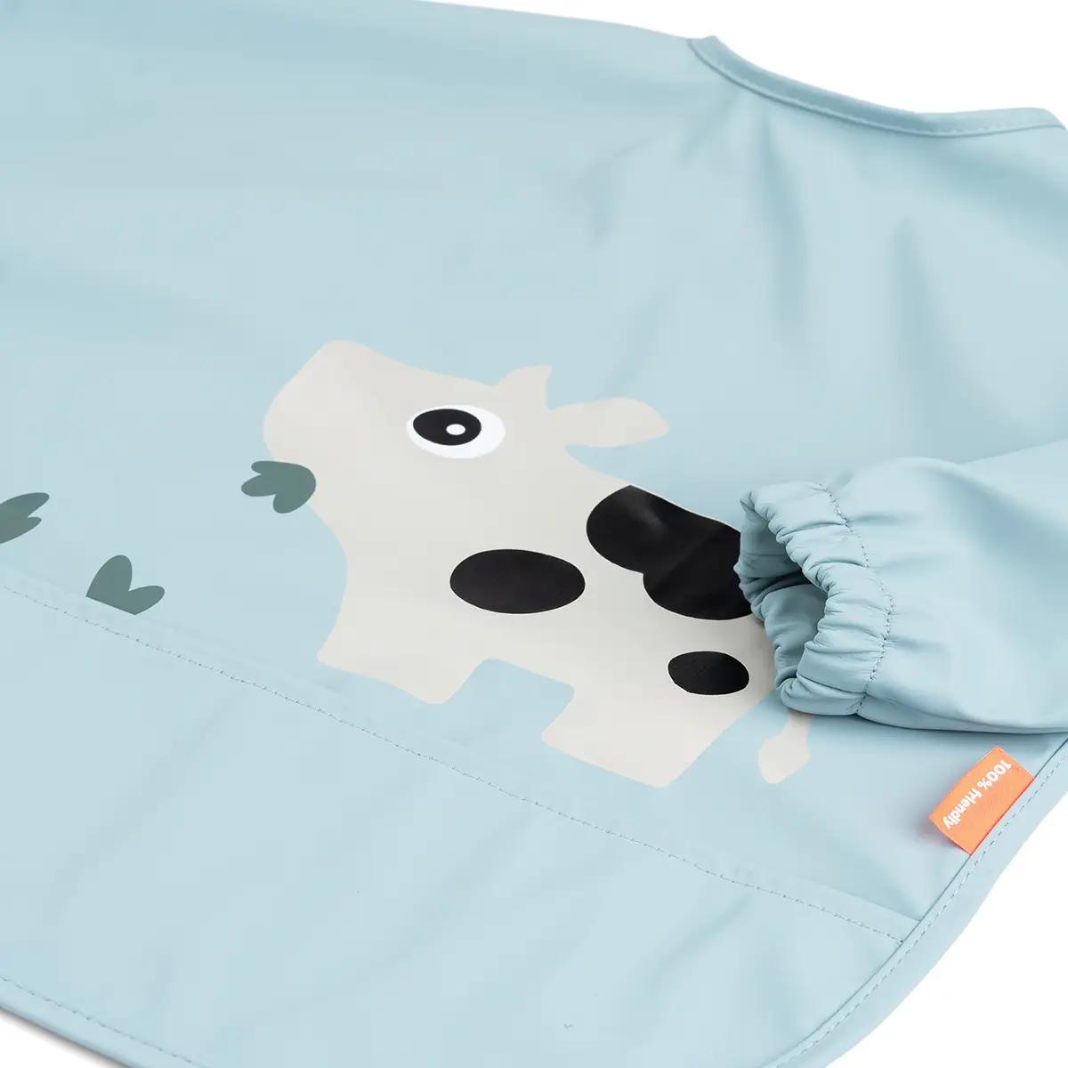 Bavoir sans manches Tiny farm Done by deer Blue