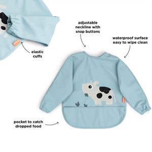 Bavoir sans manches Tiny farm Done by deer Blue
