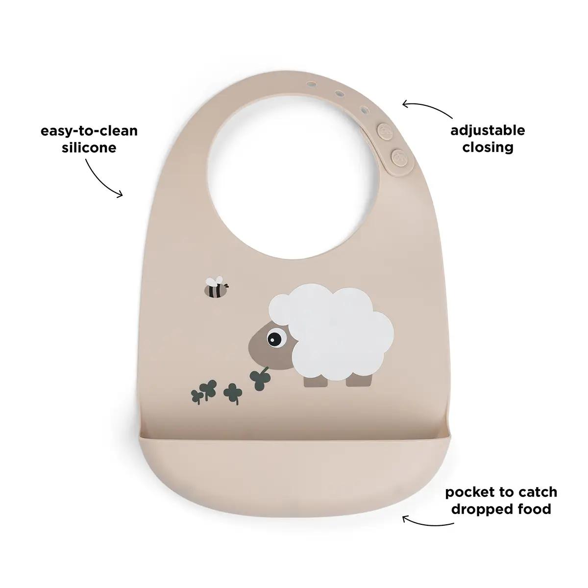 Bavoir Sheepy Done by deer Sand