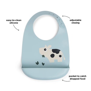 Bavoir silicone DOTTI Done by deer blue