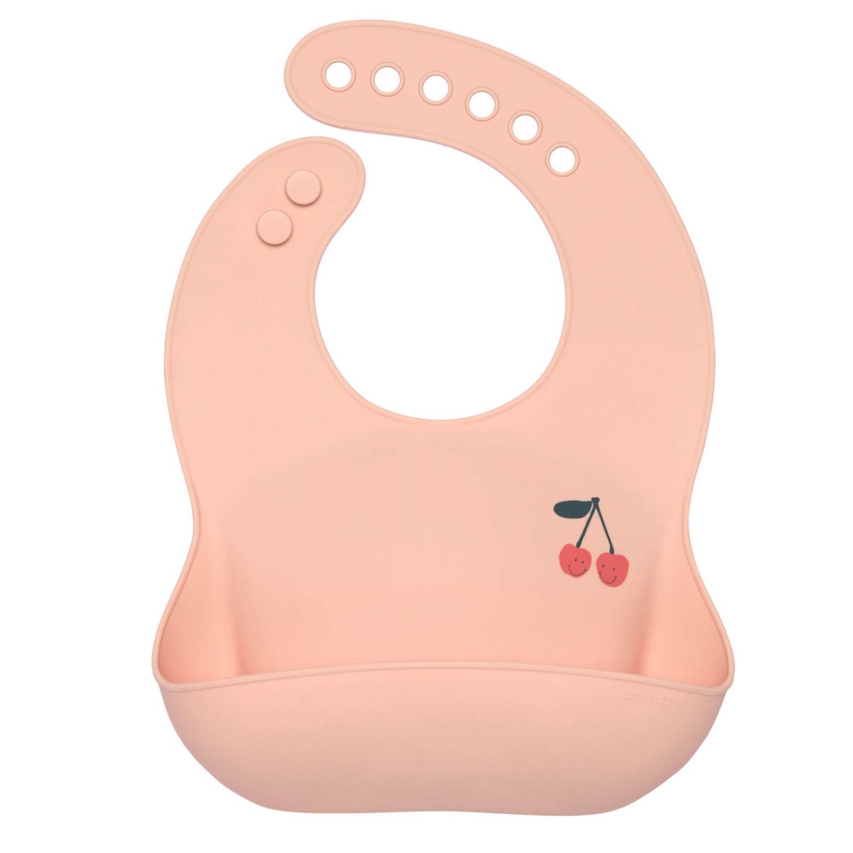 Bavoir Silicone Happy Fruits Cherry Laessig
