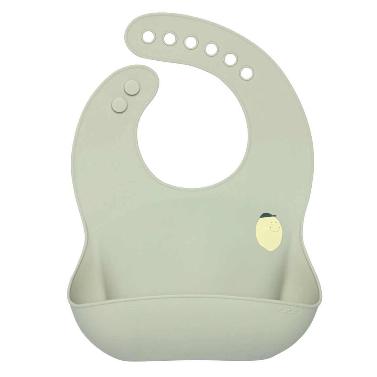 Bavoir Silicone Happy Fruits Lemon Laessig