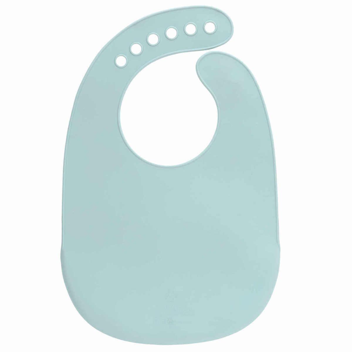 Bavoir silicone LITTLE CHUMS MOUSE Laessig blue