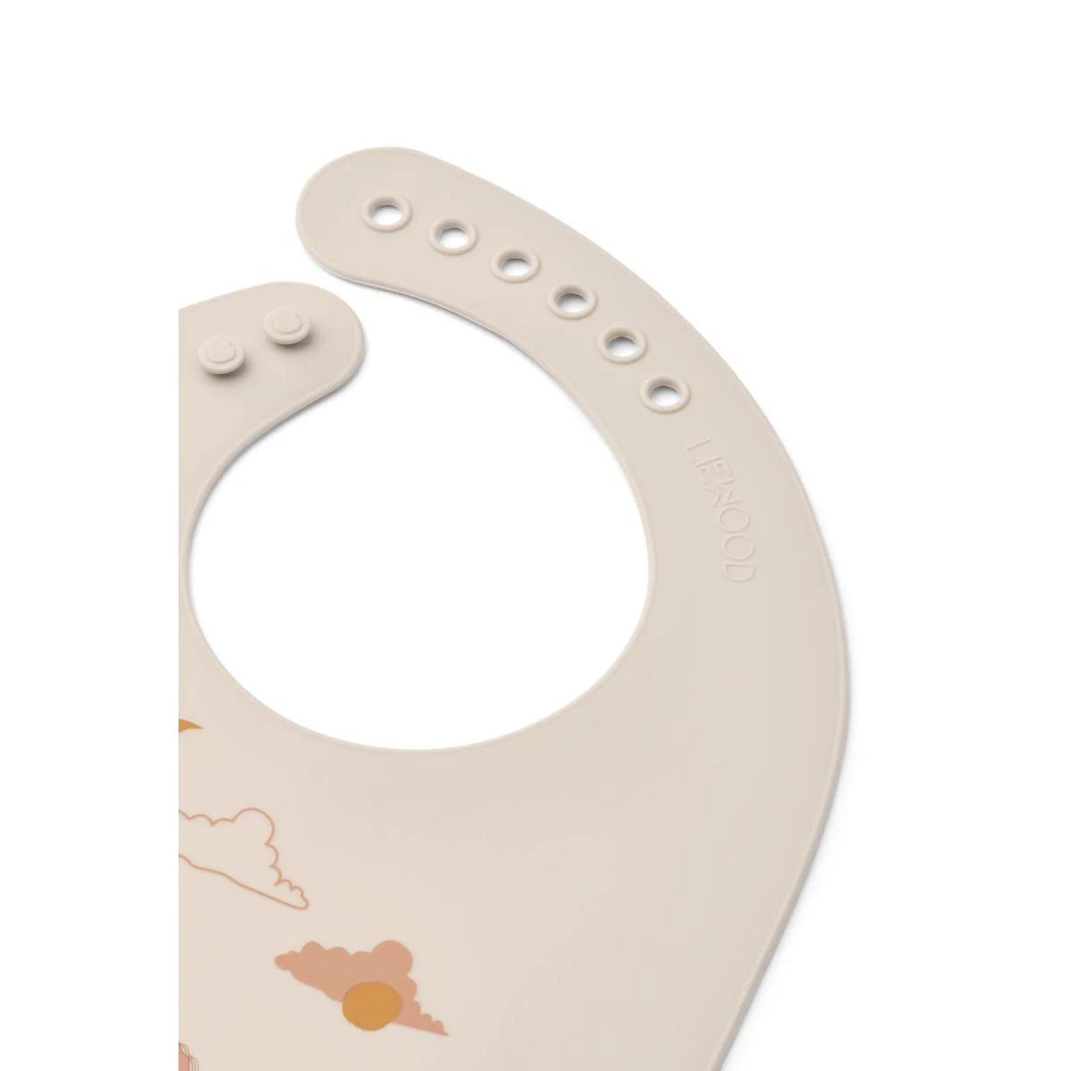 Bavoir silicone-par 2 TILDA Liewood Dream ecru
