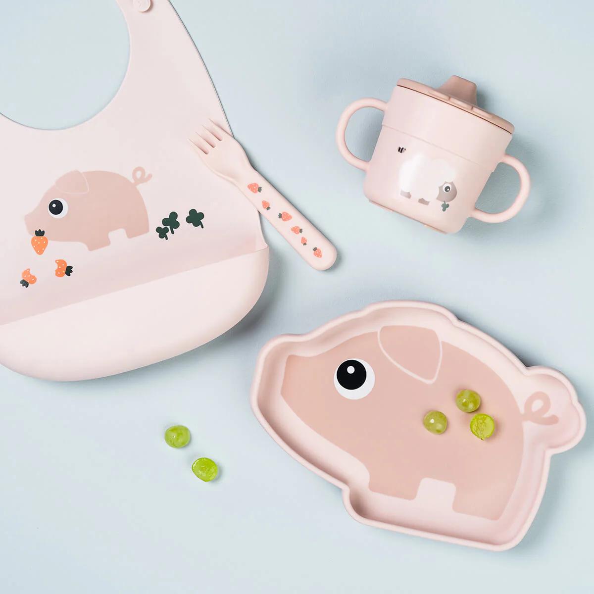 Bavoir silicone PIGEE Done by deer powder