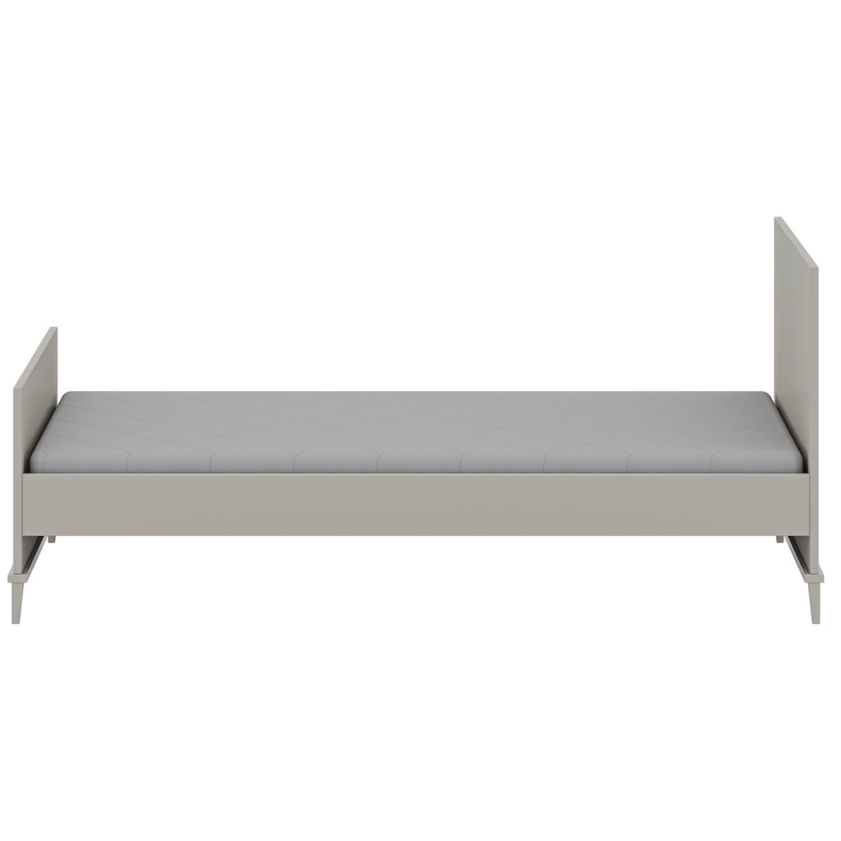 Bed 90x200cm 207,2x70,7x96,1cm BROTHER STU Yuny by Paidi taupe