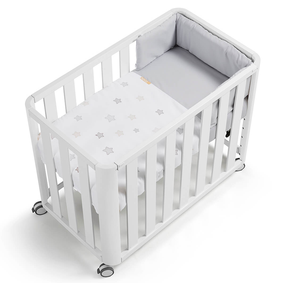 Berceau 60x120cm avec coussins DOCO Cotinfant blanc