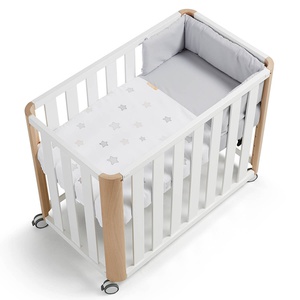 Berceau 80x50cm avec coussins DOCO Cotinfant blanc-naturel