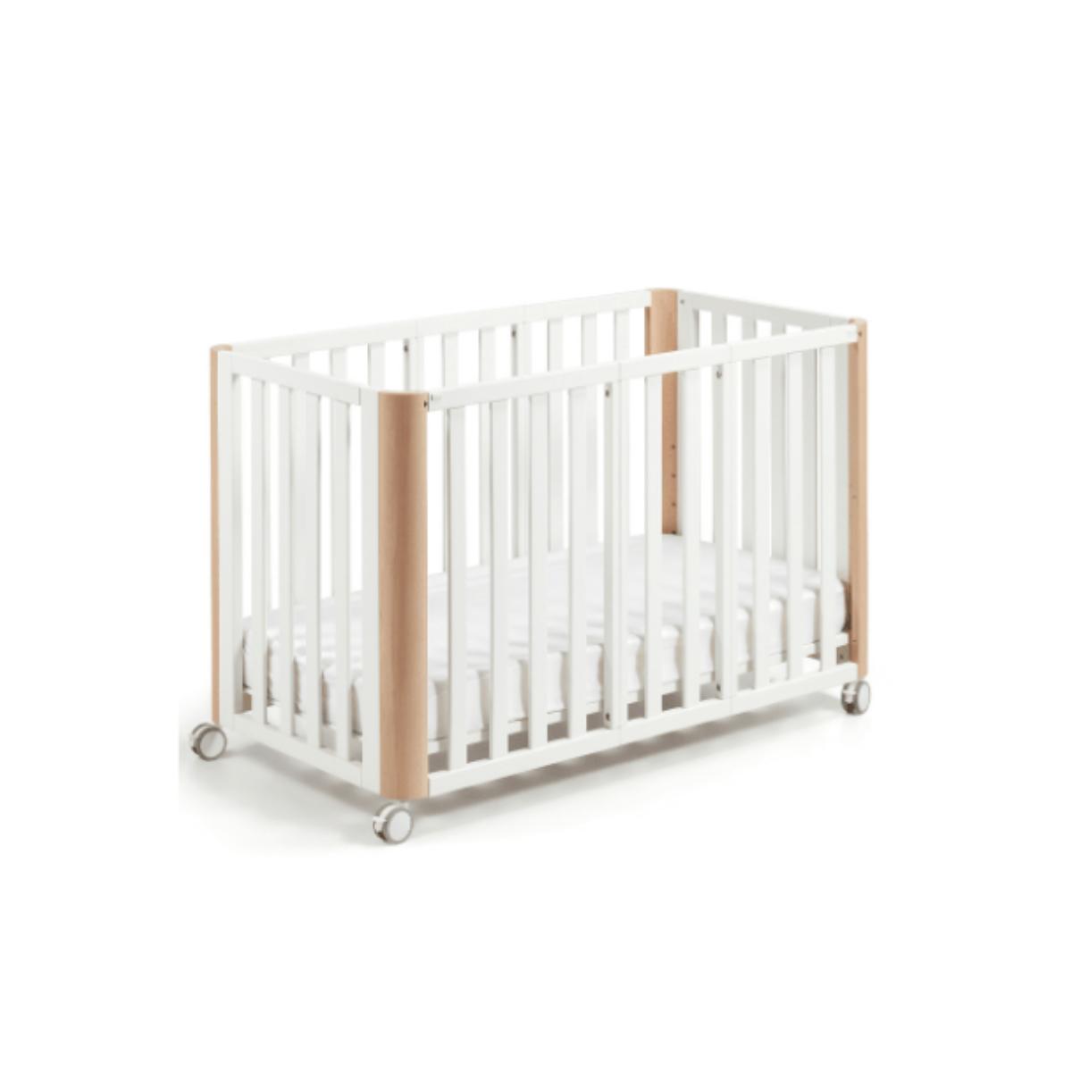 Berceau DOCO Sleeping PLUS (colchón 90X50 incluido Cotinfant blanc naturel