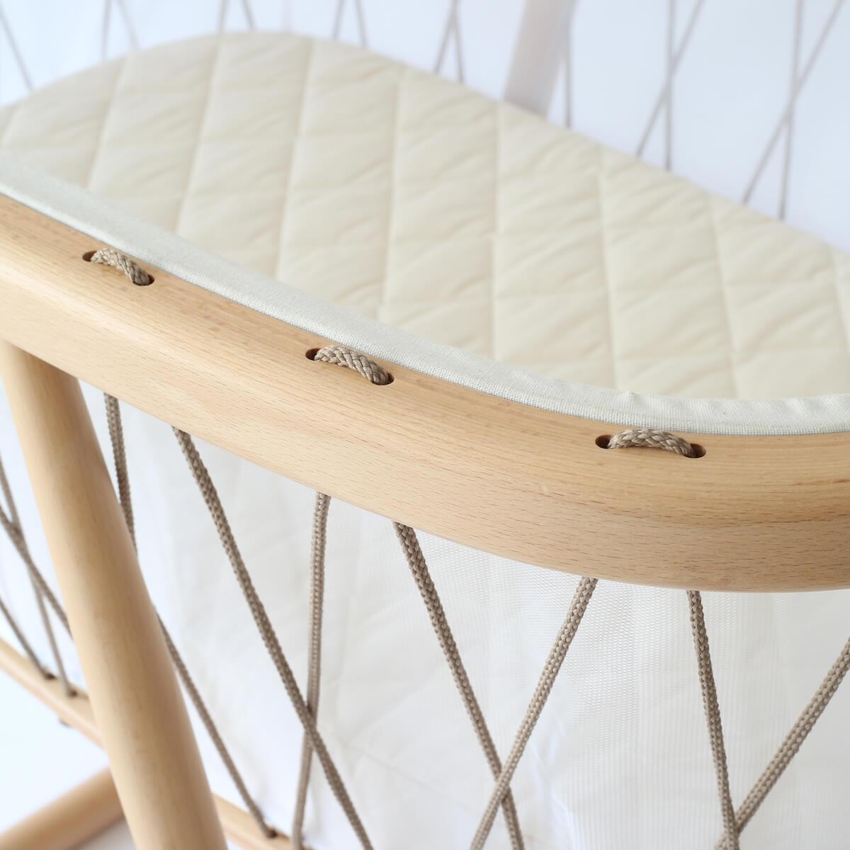 Berceau KUMI Charlie Crane mesh-hazelnut