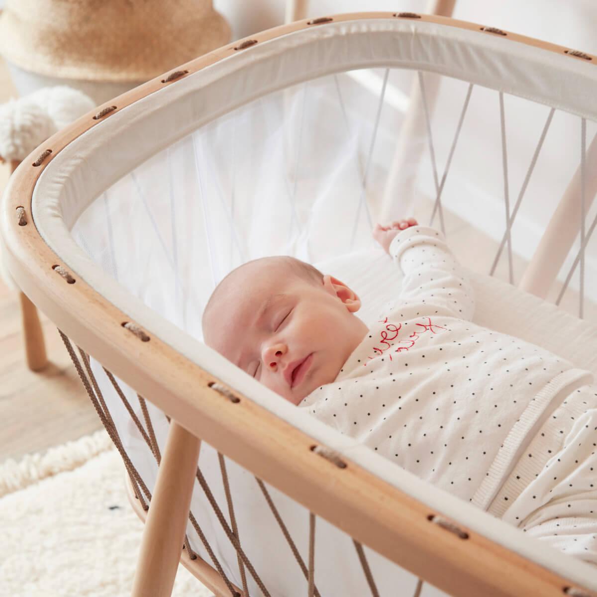 Berceau KUMI Charlie Crane mesh-hazelnut