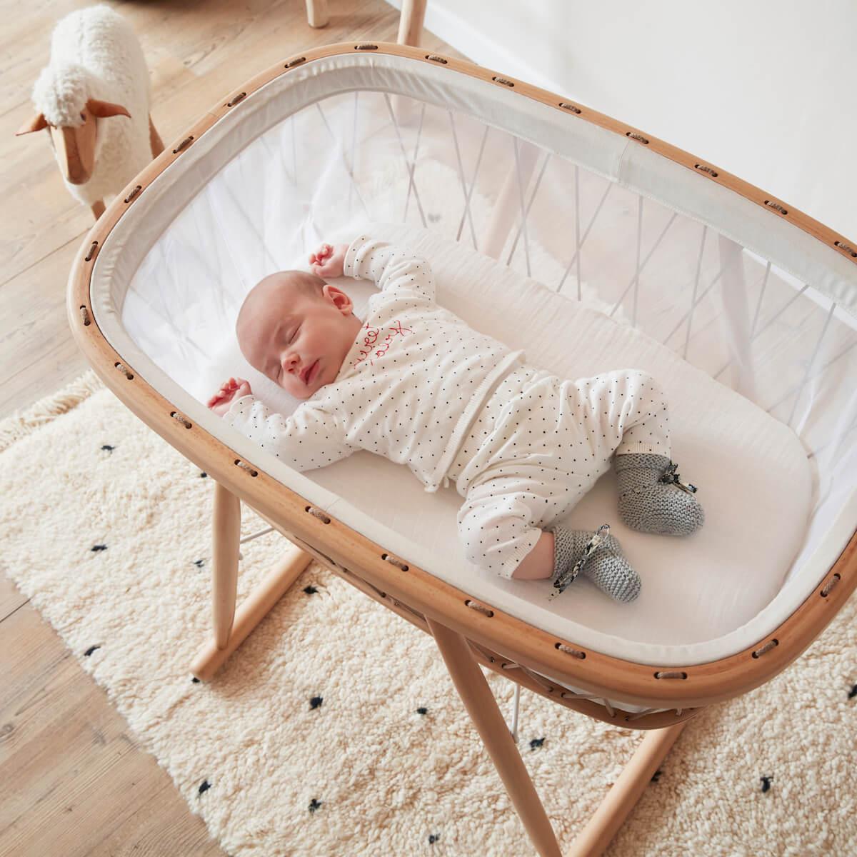 Berceau KUMI Charlie Crane mesh-hazelnut