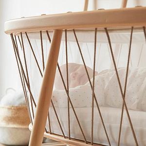 Berceau KUMI Charlie Crane mesh-hazelnut