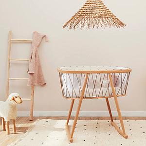 Berceau KUMI Charlie Crane mesh-hazelnut