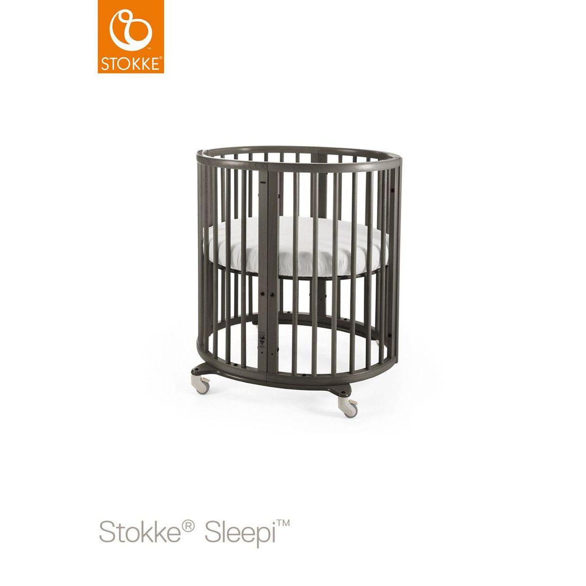 Berceau-lit bébé mini SLEEPI Stokke gris brume