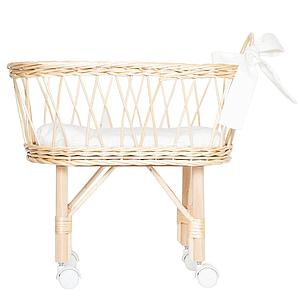 Berceau poupée en feuilles de palmier 